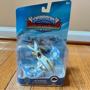Skylanders Sky Vehicle Supercharges Jet Stream White Blue Toy for Kids 6+‎ Boys